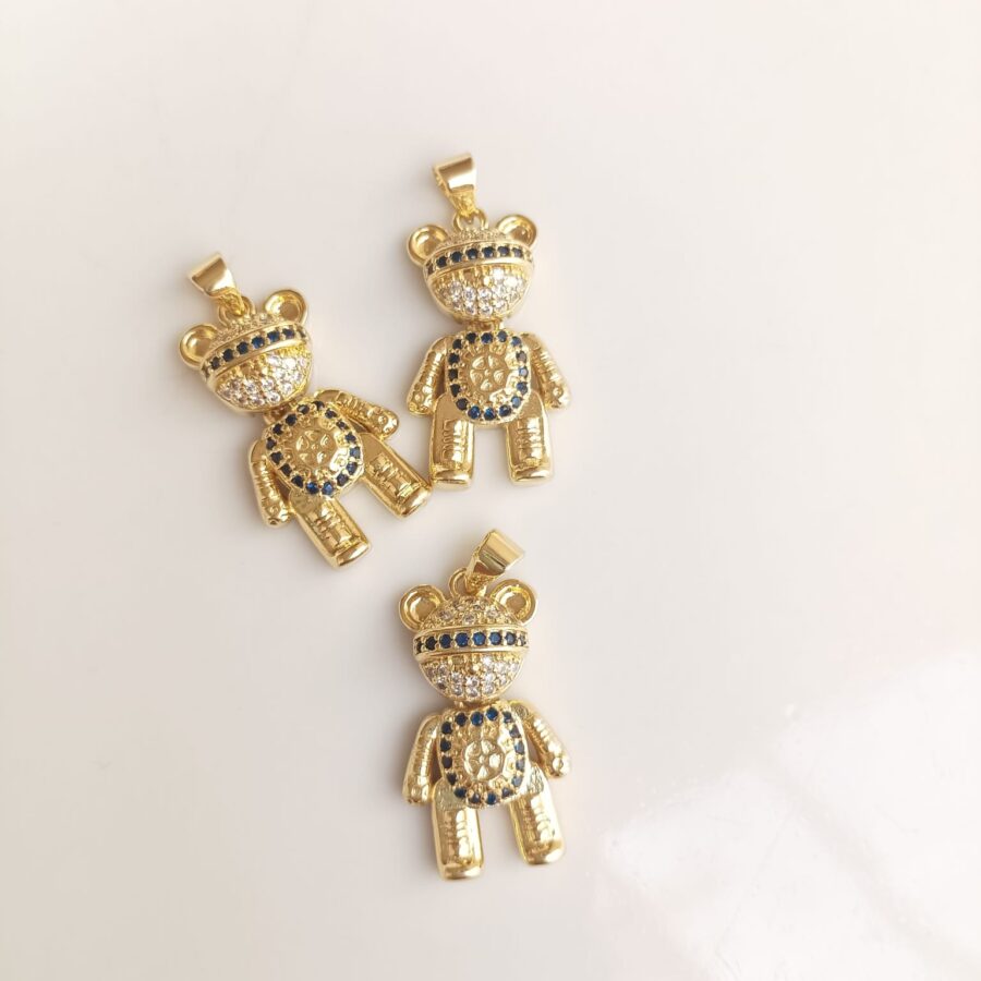 Dije Oso Robot Articulado con Incrustaciones