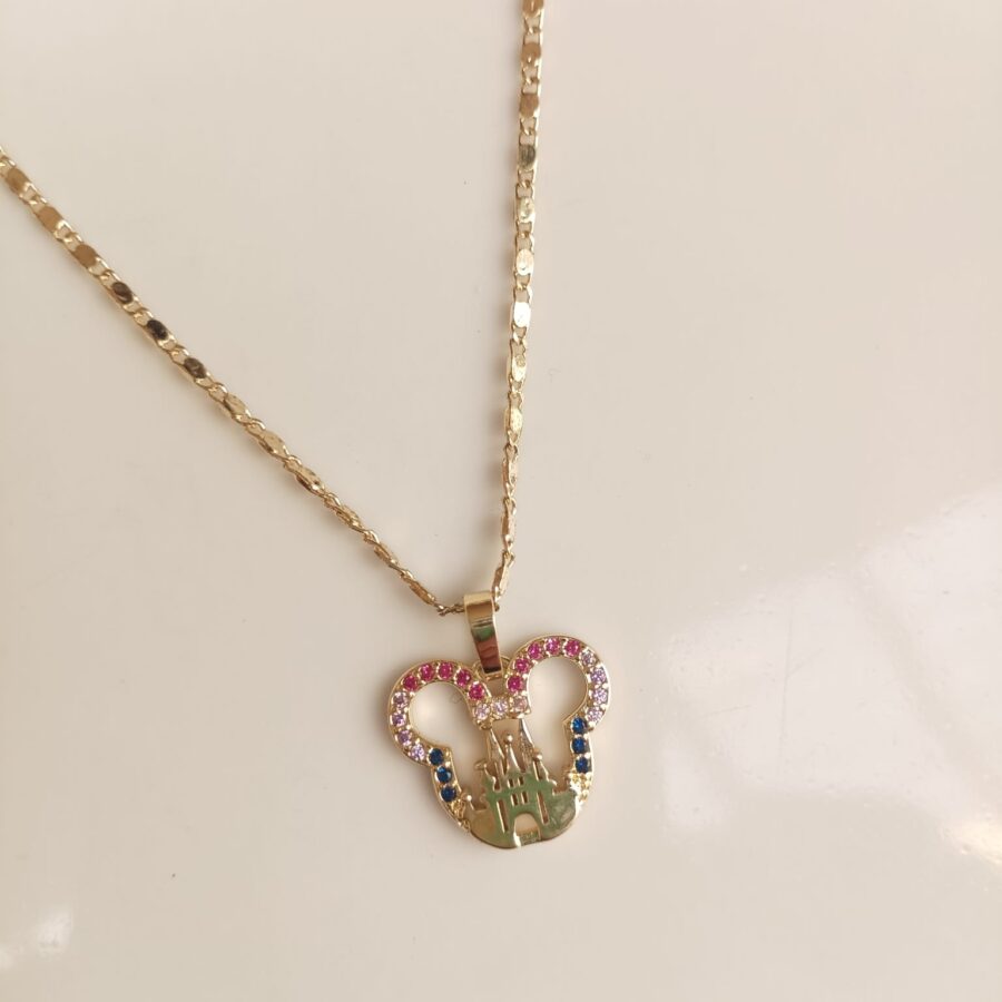 Collar "Mundo Mágico" Silueta Mouse