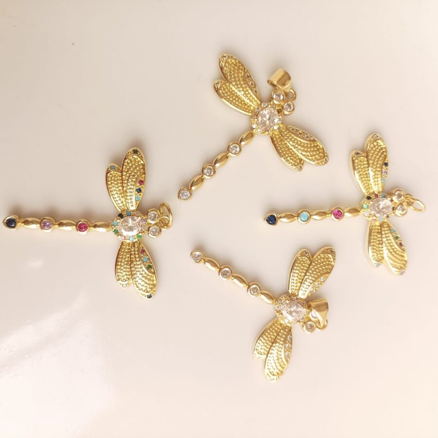 Dije Libélula "Transformación" con Cristales