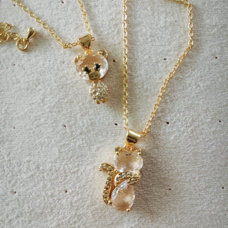 Collar Osito Cristal